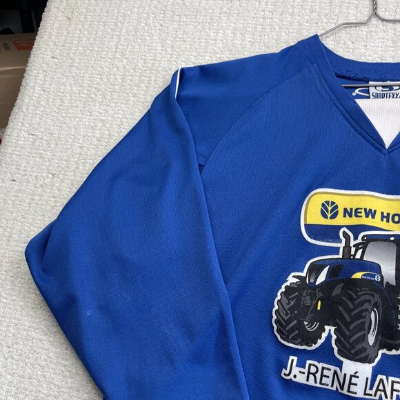 Vintage Y2K New Holland Tractor Hockey Jersey Men’s Sz XXL Blue Farm Equipment - Picture 3 of 15